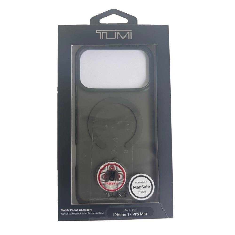NEW NIB TUMI iPhone 17 PRO MAX CASE Mag Safe SNAP ON Texture FINISH BLACK